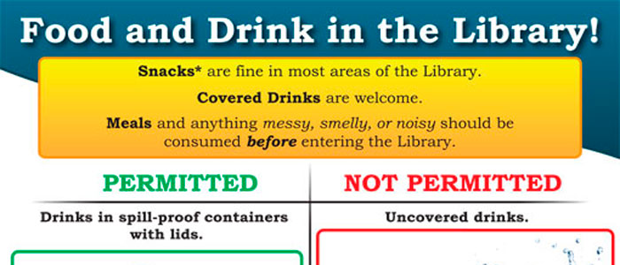 CSCC Permitted Food and Drink Poster