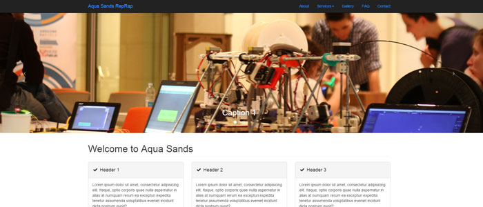 Aqua Sands RepRap Web Site